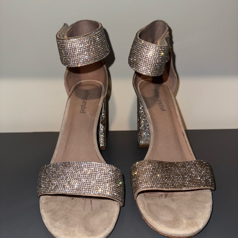 Jeffrey Campbell Lindsay Rhinestone Heel, With Box